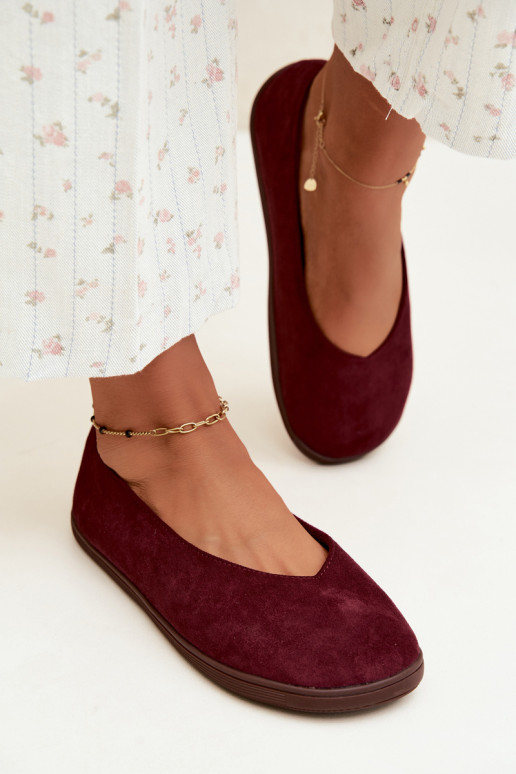 Bailarinas para mujer Barefoot en color burdeos Hollin