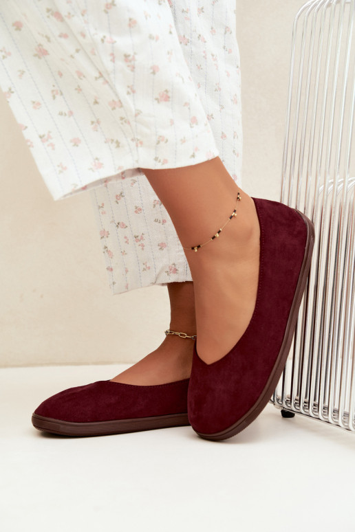 Bailarinas para mujer Barefoot en color burdeos Hollin