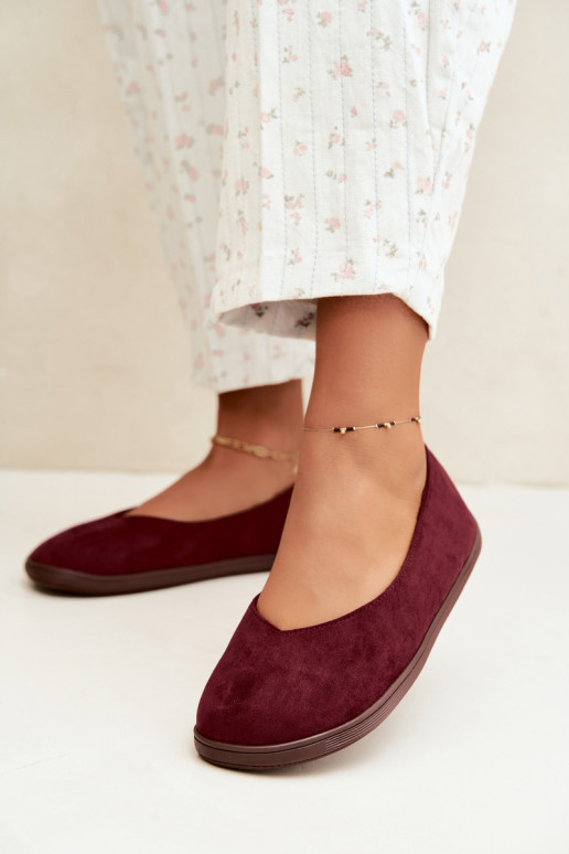 Bailarinas para mujer Barefoot en color burdeos Hollin