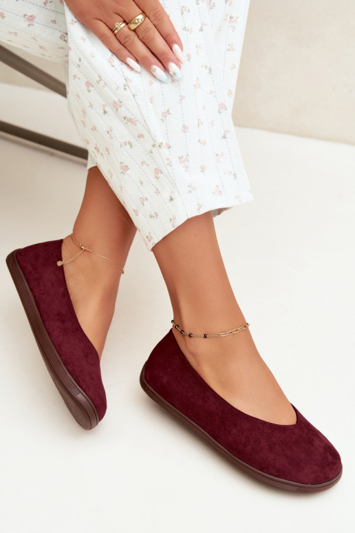 Bailarinas para mujer Barefoot en color burdeos Hollin
