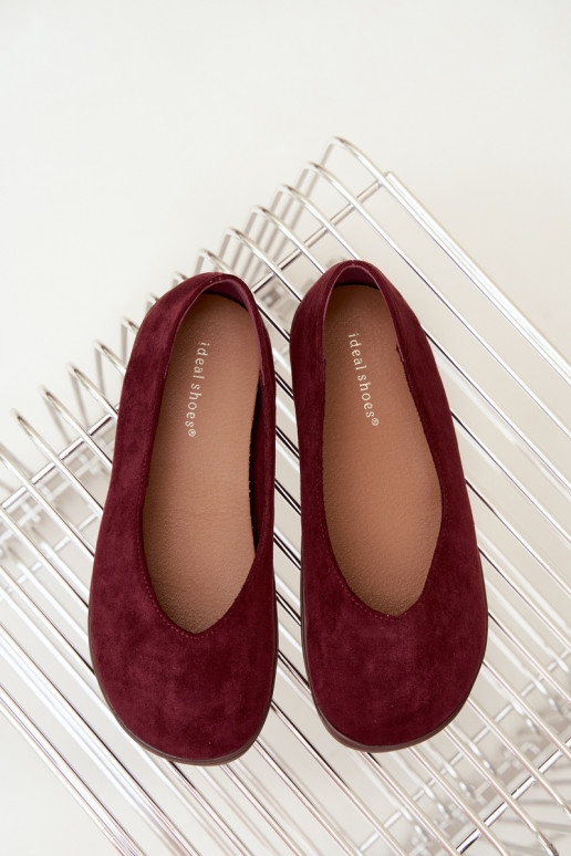 Bailarinas para mujer Barefoot en color burdeos Hollin