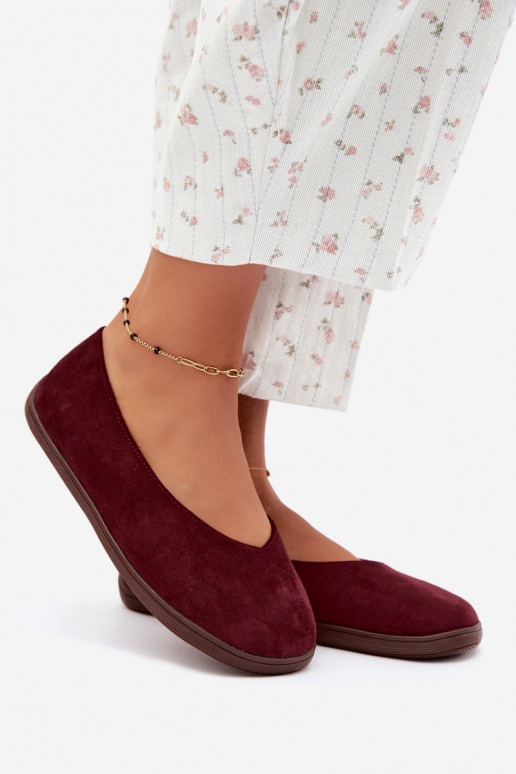 Bailarinas para mujer Barefoot en color burdeos Hollin
