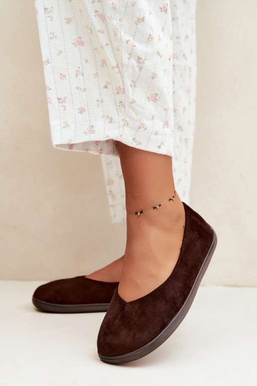 Bailarinas para mujer Barefoot en color chocolate Hollin