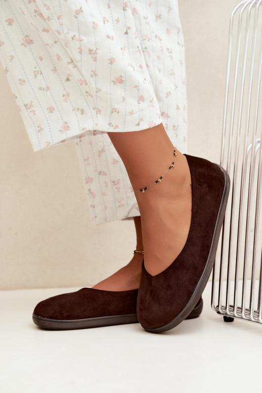 Bailarinas para mujer Barefoot en color chocolate Hollin