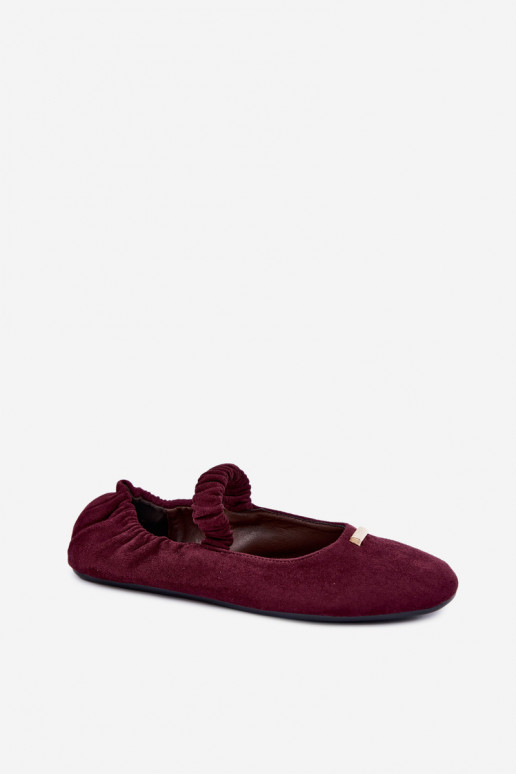 Sandalias de color burdeos con detalles decorativos Brinelle