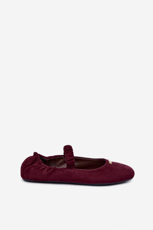 Sandalias de color burdeos con detalles decorativos Brinelle