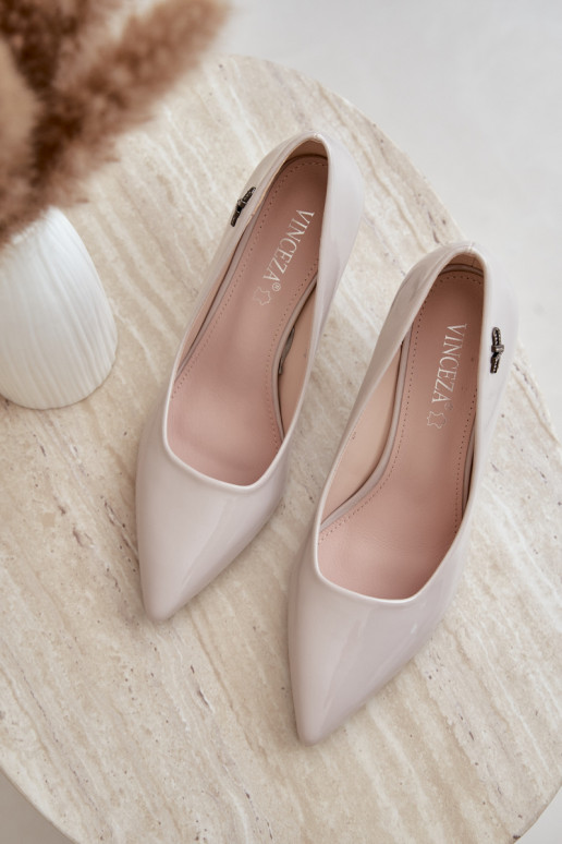 Zapatos de charol Vinceza 62328 grises