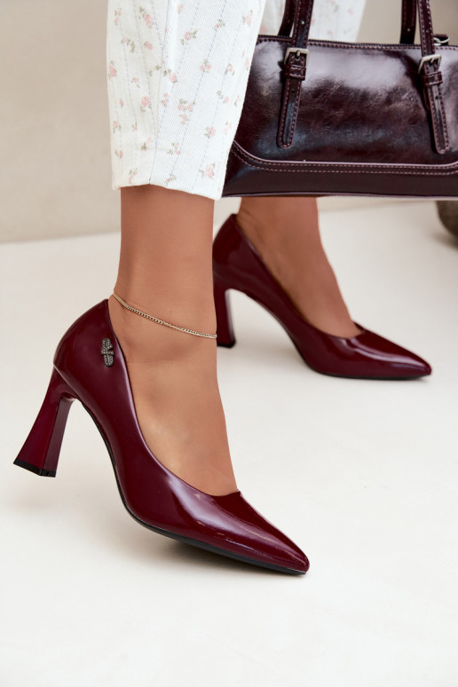 Zapatos de charol Vinceza 62328 burdeos