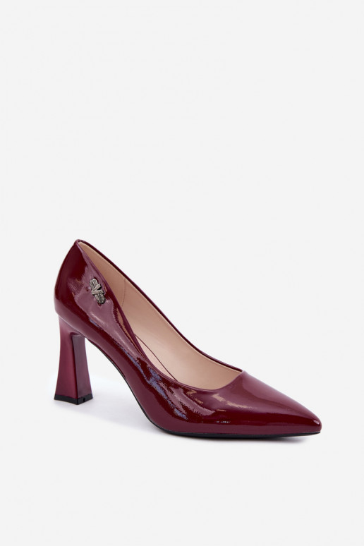 Zapatos de charol Vinceza 62328 burdeos