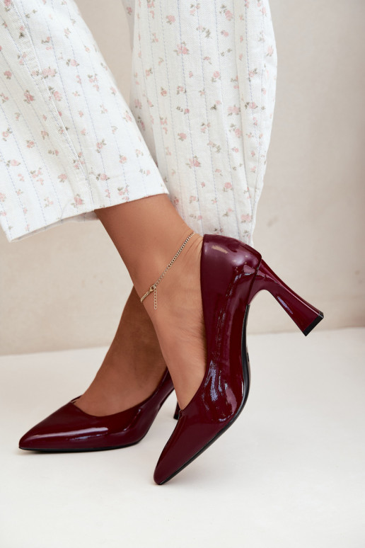 Zapatos de charol Vinceza 62328 burdeos