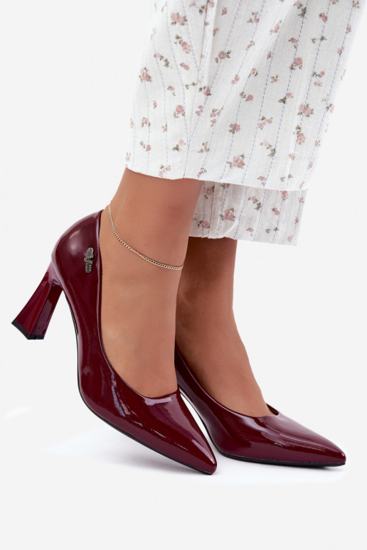 Zapatos de charol Vinceza 62328 burdeos
