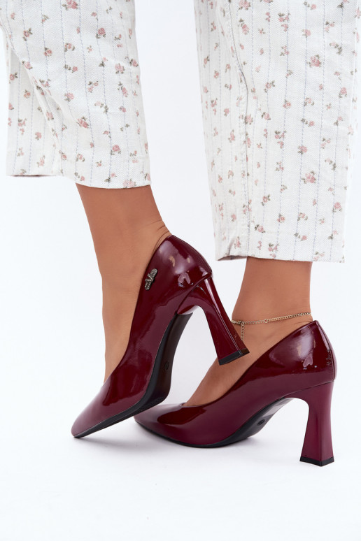 Zapatos de charol Vinceza 62328 burdeos
