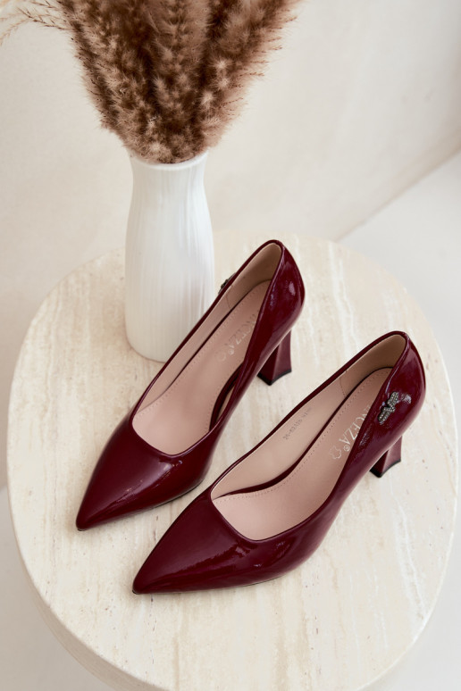 Zapatos de charol Vinceza 62328 burdeos