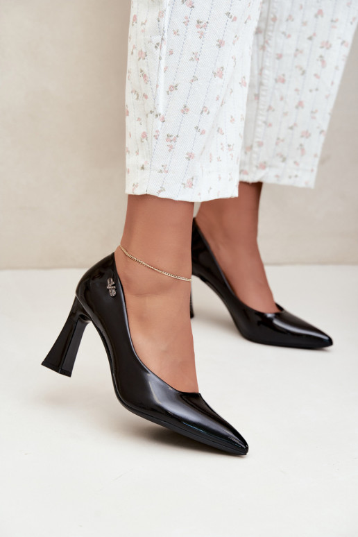 Zapatos de charol Vinceza 62328 negros