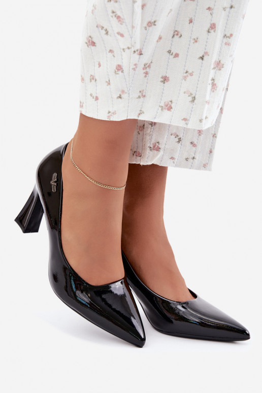 Zapatos de charol Vinceza 62328 negros