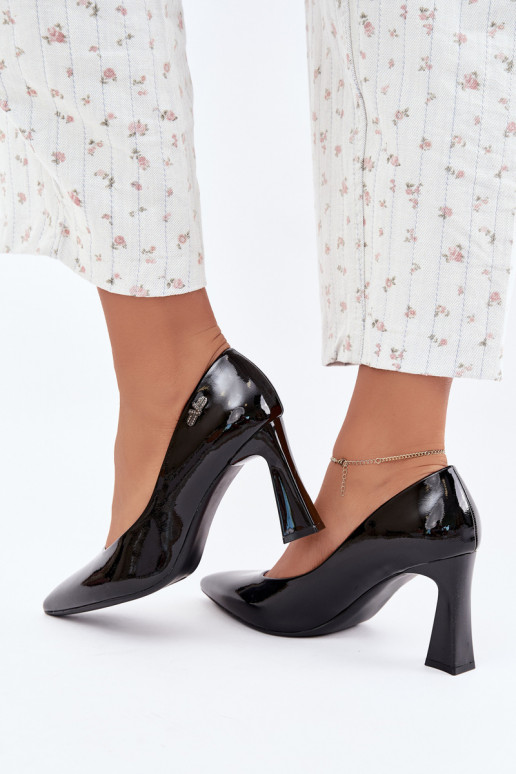Zapatos de charol Vinceza 62328 negros
