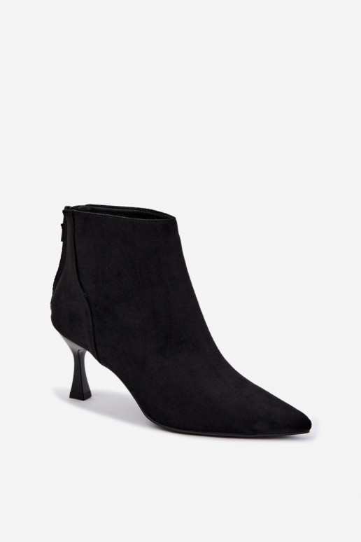 botines aislantes para mujer con tacones en negro Elsya