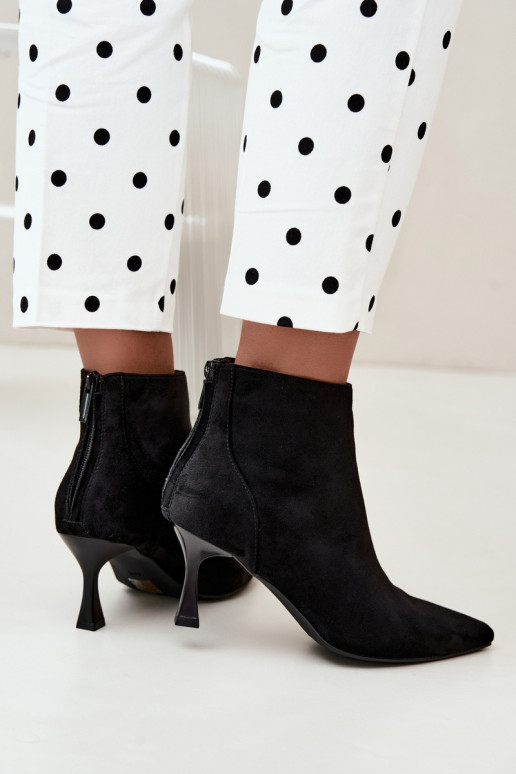 botines aislantes para mujer con tacones en negro Elsya