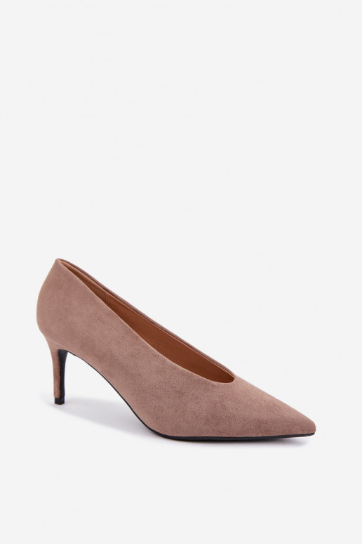 zapatos de ante para mujer en color arena Brenya