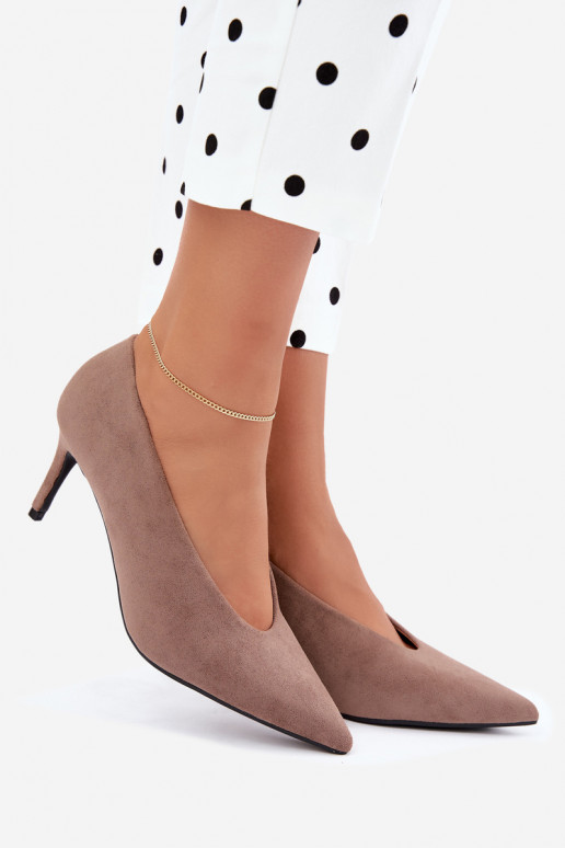 zapatos de ante para mujer en color arena Brenya