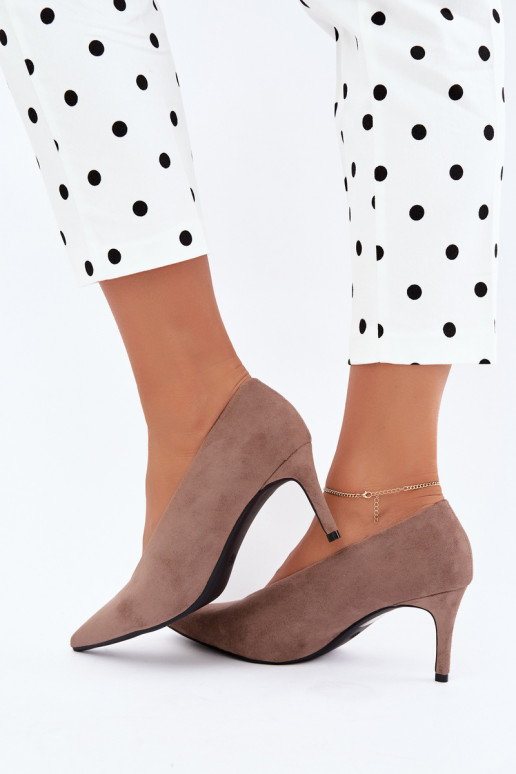 zapatos de ante para mujer en color arena Brenya
