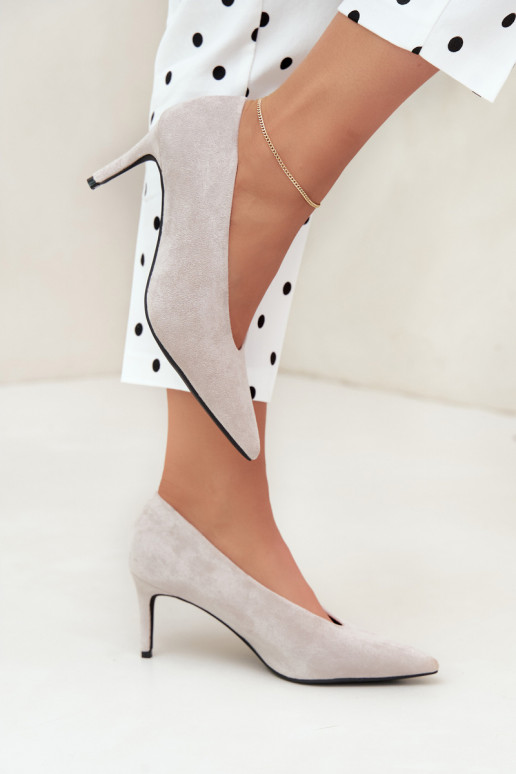 zapatos de ante para mujer en color gris Brenya