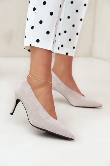zapatos de ante para mujer en color gris Brenya 2