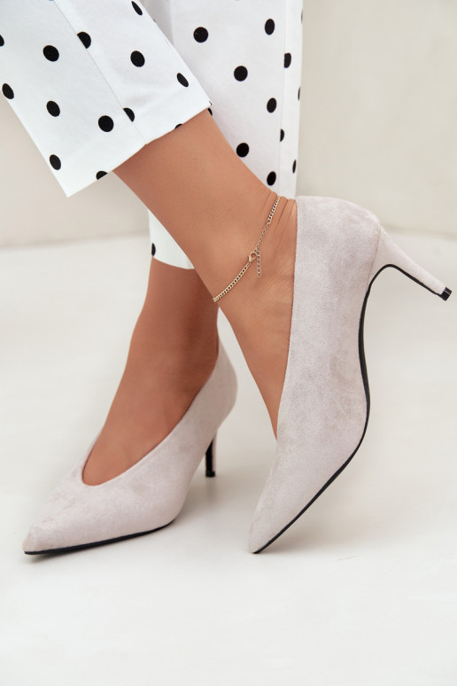 zapatos de ante para mujer en color gris Brenya