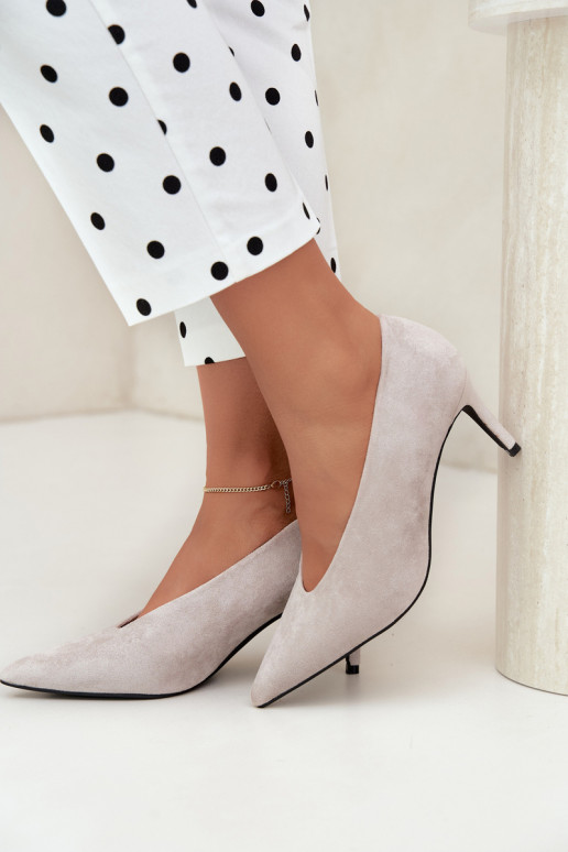 zapatos de ante para mujer en color gris Brenya