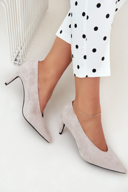 zapatos de ante para mujer en color gris Brenya