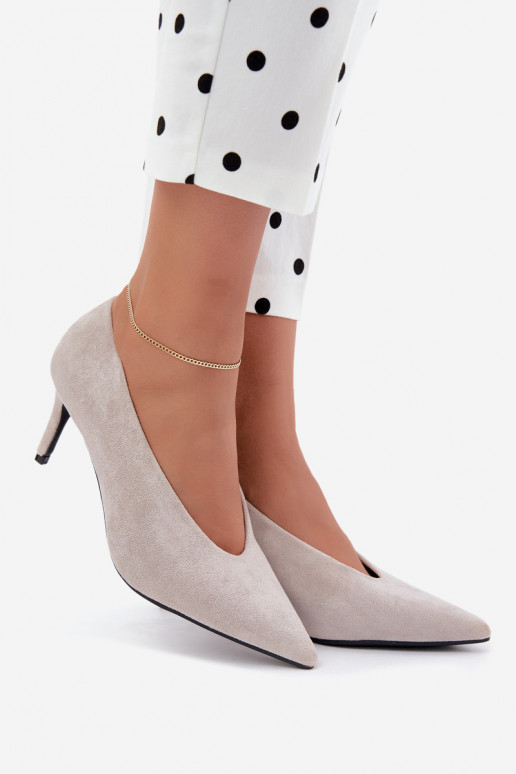 zapatos de ante para mujer en color gris Brenya