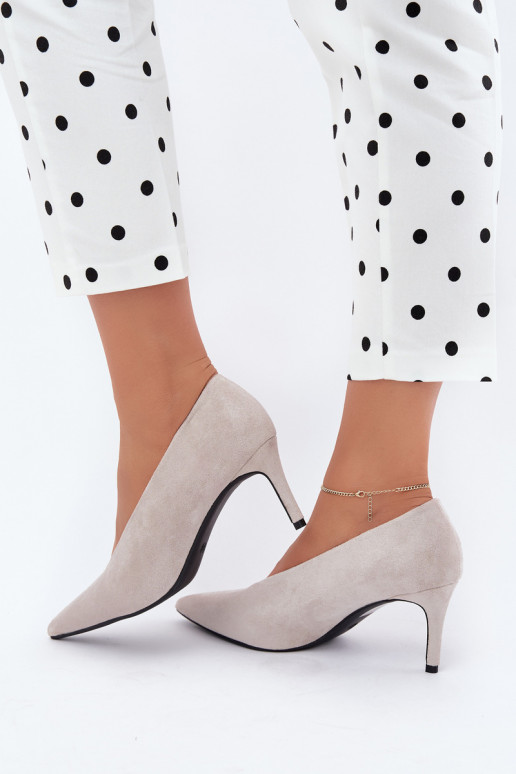 zapatos de ante para mujer en color gris Brenya