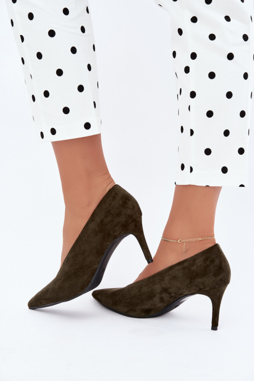 zapatos de ante para mujer en color caqui Brenya