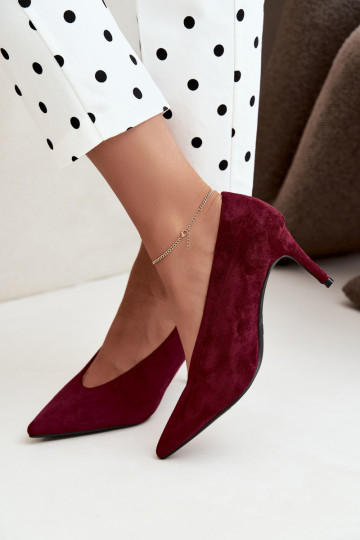 zapatos de ante para mujer en burdeos Brenya
