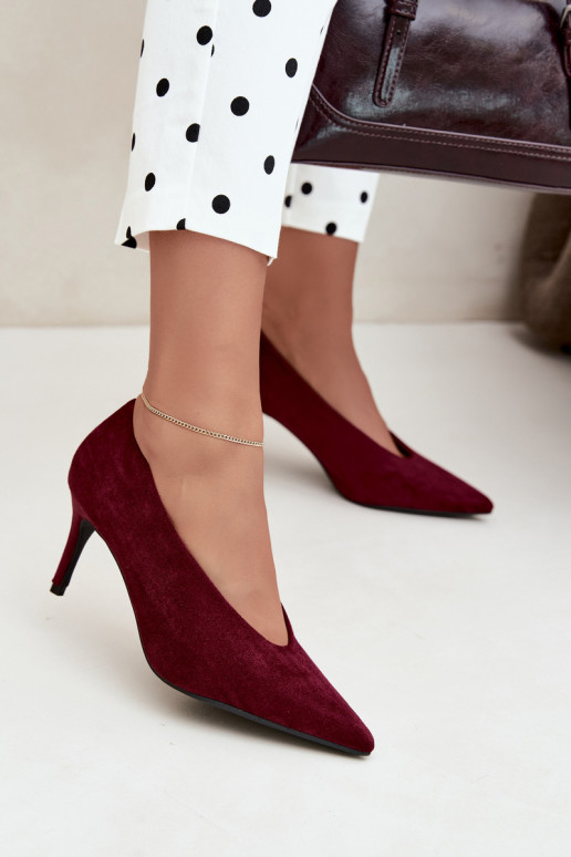 zapatos de ante para mujer en burdeos Brenya