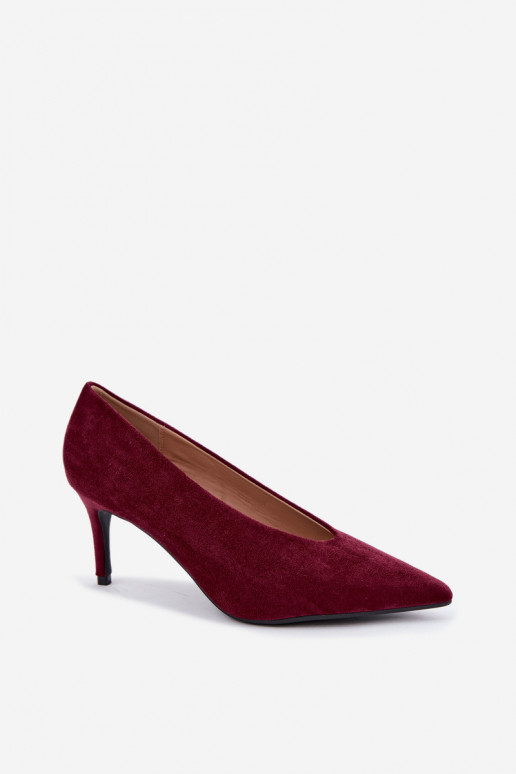 zapatos de ante para mujer en burdeos Brenya