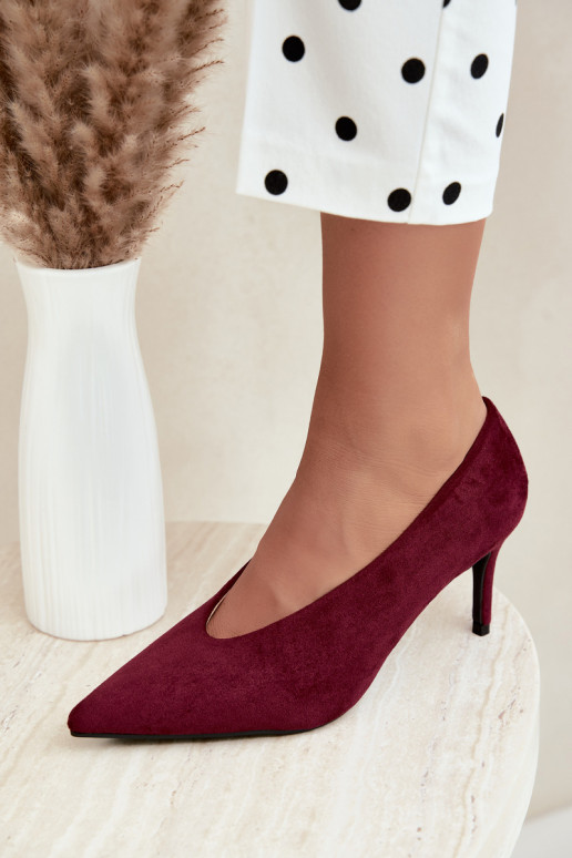 zapatos de ante para mujer en burdeos Brenya