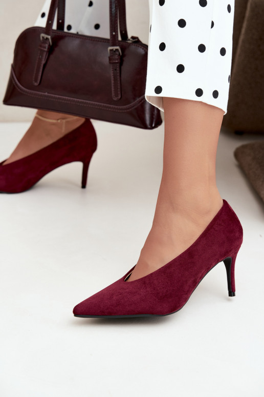zapatos de ante para mujer en burdeos Brenya