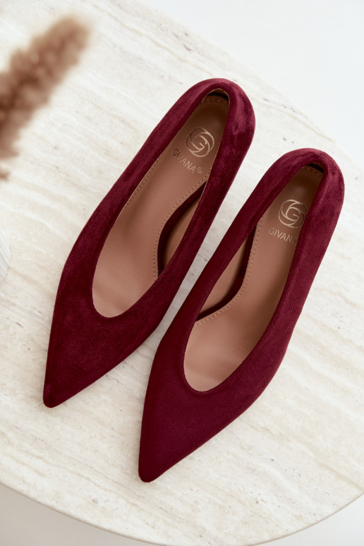 zapatos de ante para mujer en burdeos Brenya