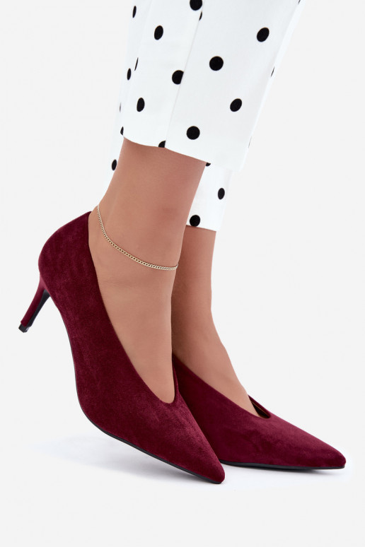 zapatos de ante para mujer en burdeos Brenya