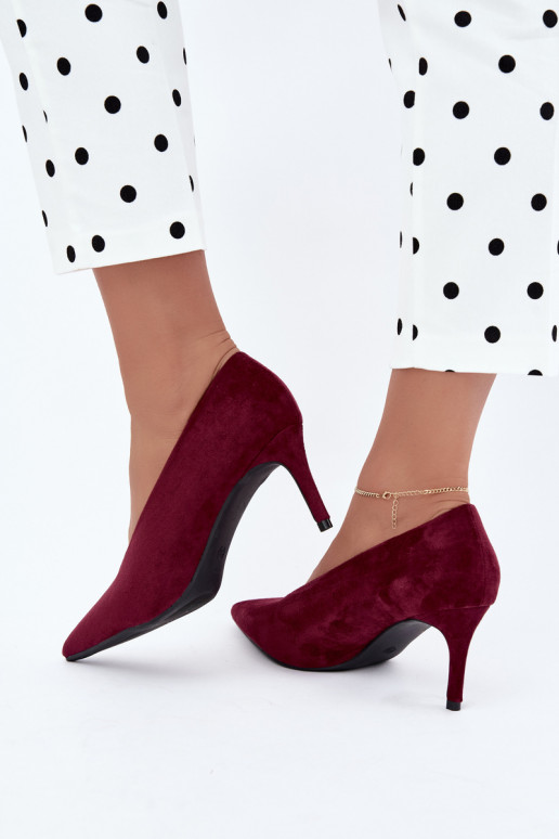 zapatos de ante para mujer en burdeos Brenya