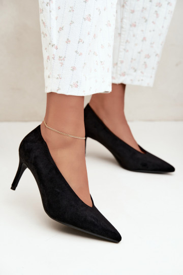 zapatos de ante para mujer en negro Brenya 2