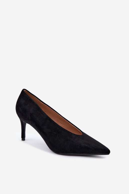 zapatos de ante para mujer en negro Brenya