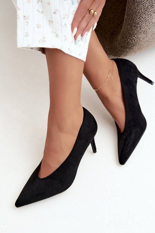 zapatos de ante para mujer en negro Brenya