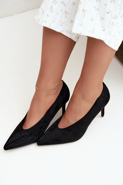 zapatos de ante para mujer en negro Brenya