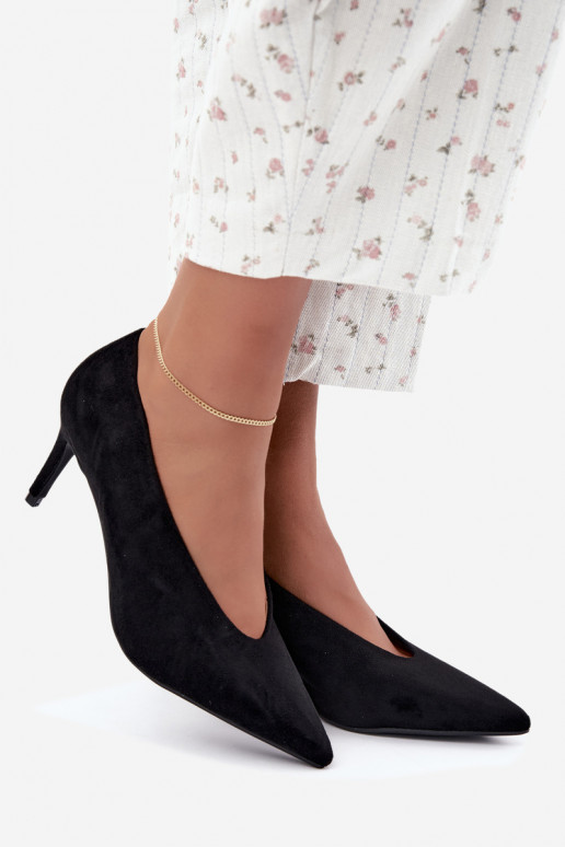 zapatos de ante para mujer en negro Brenya