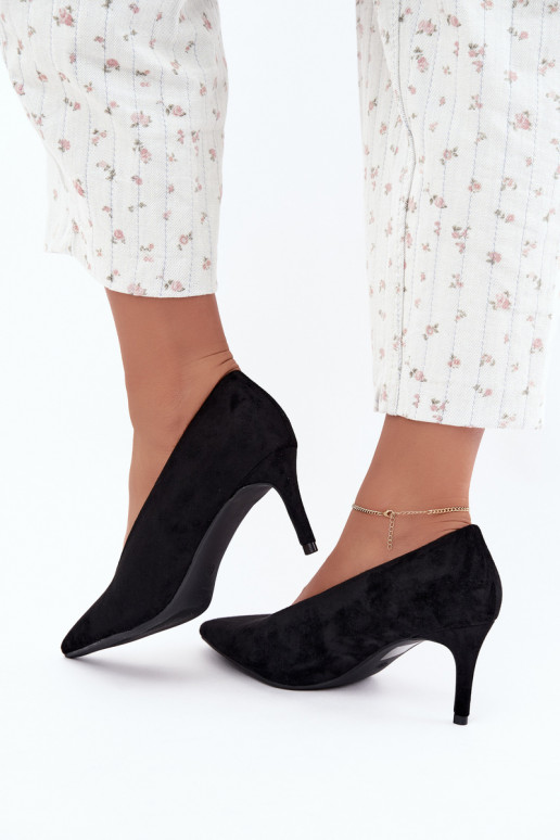 zapatos de ante para mujer en negro Brenya