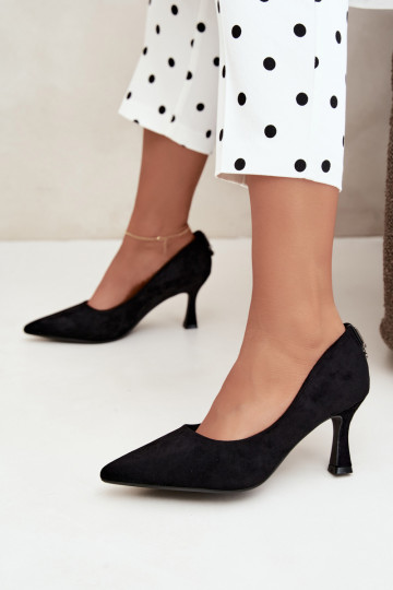 zapatos con tacón Klepsydra Vinceza 62330 en color negro