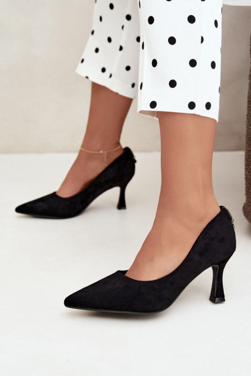 zapatos con tacón Klepsydra Vinceza 62330 en color negro
