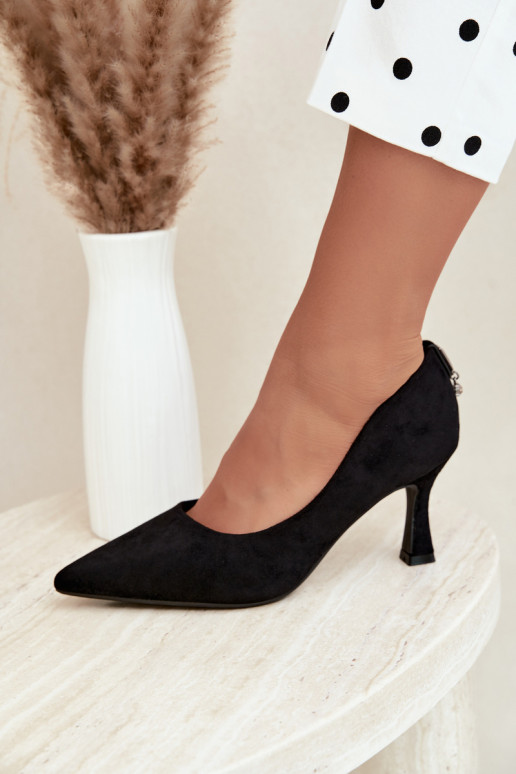 zapatos con tacón Klepsydra Vinceza 62330 en color negro